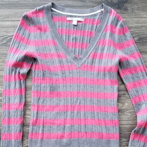 Old Navy Pink and Grey Sweater